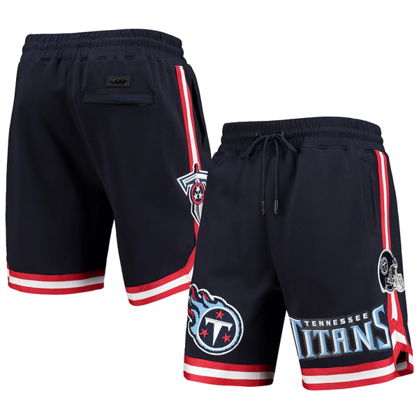 Men's Tennessee Titans Navy Shorts - Click Image to Close